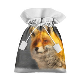 Подарочный 3D мешок с принтом Лиса в Санкт-Петербурге, 100% полиэстер | Размер: 29*39 см | графика | животные | лиса | лисица | лисичка | природа | рыжая | хищник
