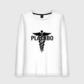 Женский лонгслив хлопок с принтом Placebo в Санкт-Петербурге, 100% хлопок |  | placebo | альтернативный | инди | индирок | плацебо | рок