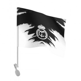 Флаг для автомобиля с принтом REAL MADRID в Санкт-Петербурге, 100% полиэстер | Размер: 30*21 см | football | soccer | реал мадрид