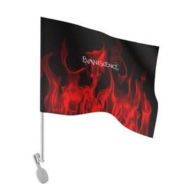 Флаг для автомобиля с принтом Evanescence в Санкт-Петербурге, 100% полиэстер | Размер: 30*21 см | evanescence | punk | rock | альтернативный хип хоп | группа | инди поп | музыка | музыкальное произведение | ноты | панк | регги | рок | синти поп