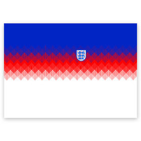 Поздравительная открытка с принтом Англия тренировочная форма ЧМ-2018 в Санкт-Петербурге, 100% бумага | плотность бумаги 280 г/м2, матовая, на обратной стороне линовка и место для марки
 | англия | сборная англии | тренировочная форма | футбол | чемпионат мира по футболу