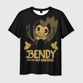 Мужская футболка 3D с принтом Bendy and the ink machine (20) в Санкт-Петербурге, 100% полиэфир | прямой крой, круглый вырез горловины, длина до линии бедер | Тематика изображения на принте: bendy | bendy and the ink machine | game | horror | ink | machine | trend | video game