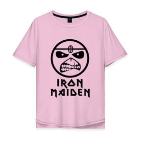 Мужская футболка хлопок Oversize с принтом Iron Maiden в Санкт-Петербурге, 100% хлопок | свободный крой, круглый ворот, “спинка” длиннее передней части | iron maiden | адриан смит | айран | айрон | группа | дэйв мюррей | железная дева | ирон | майден | мейд | мейден | метал | мрачный | музыка | песни | рок | стив харрис | тяжелый | хеви | хевиметал