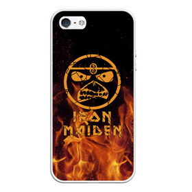 Чехол для iPhone 5/5S матовый с принтом Iron Maiden в Санкт-Петербурге, Силикон | Область печати: задняя сторона чехла, без боковых панелей | iron maiden | адриан смит | айран | айрон | группа | дэйв мюррей | железная дева | ирон | майден | мейд | мейден | метал | мрачный | музыка | песни | рок | стив харрис | тяжелый | хеви | хевиметал