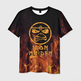 Мужская футболка 3D с принтом Iron Maiden в Санкт-Петербурге, 100% полиэфир | прямой крой, круглый вырез горловины, длина до линии бедер | iron maiden | адриан смит | айран | айрон | группа | дэйв мюррей | железная дева | ирон | майден | мейд | мейден | метал | мрачный | музыка | песни | рок | стив харрис | тяжелый | хеви | хевиметал
