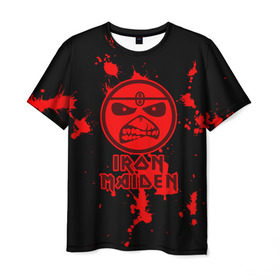 Мужская футболка 3D с принтом Iron Maiden в Санкт-Петербурге, 100% полиэфир | прямой крой, круглый вырез горловины, длина до линии бедер | iron maiden | адриан смит | айран | айрон | группа | дэйв мюррей | железная дева | ирон | майден | мейд | мейден | метал | мрачный | музыка | песни | рок | стив харрис | тяжелый | хеви | хевиметал
