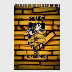 Скетчбук с принтом Bendy and the ink machine (26) в Санкт-Петербурге, 100% бумага
 | 48 листов, плотность листов — 100 г/м2, плотность картонной обложки — 250 г/м2. Листы скреплены сверху удобной пружинной спиралью | bendy | bendy and the ink machine | game | horror | ink | machine | trend | video game