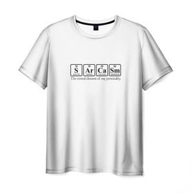 Мужская футболка 3D с принтом Sarcasm в Санкт-Петербурге, 100% полиэфир | прямой крой, круглый вырез горловины, длина до линии бедер | Тематика изображения на принте: сарказм