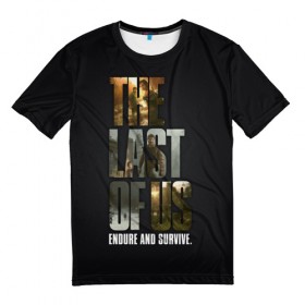 Мужская футболка 3D с принтом The Last of Us в Санкт-Петербурге, 100% полиэфир | прямой крой, круглый вырез горловины, длина до линии бедер | the last of us | гриб | грибы | джоэл | кордицепс | пиратs | элли