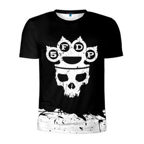 Мужская футболка 3D спортивная с принтом Five Finger Death Punch в Санкт-Петербурге, 100% полиэстер с улучшенными характеристиками | приталенный силуэт, круглая горловина, широкие плечи, сужается к линии бедра | 5fdp | alternative | ffdp | groove | metal | metall | rock | альтернатива | грув | группа | метал | рок | череп