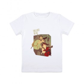 Детская футболка хлопок с принтом The Last of Us в Санкт-Петербурге, 100% хлопок | круглый вырез горловины, полуприлегающий силуэт, длина до линии бедер | the last of us | гриб | грибы | джоэл | кордицепс | пиратs | элли