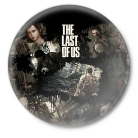 Значок с принтом The Last of Us_9 в Санкт-Петербурге,  металл | круглая форма, металлическая застежка в виде булавки | the last of us | гриб | грибы | джоэл | кордицепс | пиратs | элли