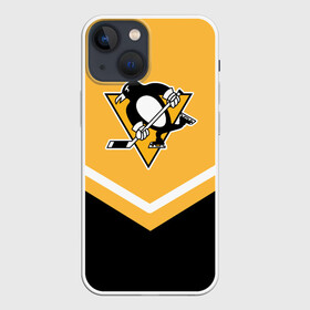 Чехол для iPhone 13 mini с принтом Pittsburgh Penguins (Форма 1) в Санкт-Петербурге,  |  | питтсбург пингвинз