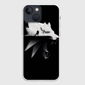 Чехол для iPhone 13 mini с принтом Волк в Санкт-Петербурге,  |  | gerald | wild hunt | witcher | wolf | ведьмак | волк | дикая охота