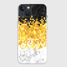 Чехол для iPhone 13 с принтом 1858 Имперский флаг пикселами в Санкт-Петербурге,  |  | camouflage fabric suprime military | военный триколор россии | камуфляж имперский флаг россии | камуфляжный | текстура вежливых | черно желто белый