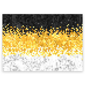 Поздравительная открытка с принтом 1858 Имперский флаг пикселами в Санкт-Петербурге, 100% бумага | плотность бумаги 280 г/м2, матовая, на обратной стороне линовка и место для марки
 | camouflage fabric suprime military | военный триколор россии | камуфляж имперский флаг россии | камуфляжный | текстура вежливых | черно желто белый