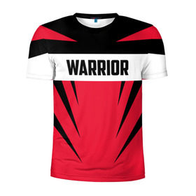 Мужская футболка 3D спортивная с принтом Warrior в Санкт-Петербурге, 100% полиэстер с улучшенными характеристиками | приталенный силуэт, круглая горловина, широкие плечи, сужается к линии бедра | warrior | воин | спортсмен