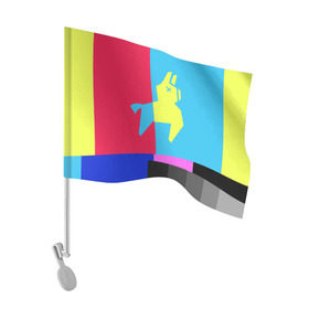 Флаг для автомобиля с принтом Лама Фортнайт в Санкт-Петербурге, 100% полиэстер | Размер: 30*21 см | battle royale | fortnite | lama | батл рояль | лама | фортнайт