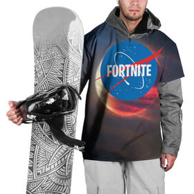 Накидка на куртку 3D с принтом Fortnite в Санкт-Петербурге, 100% полиэстер |  | battle royale | fortnite | lama | space | батл рояль | космос | лама | фортнайт