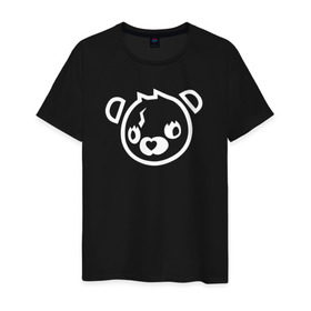 Мужская футболка хлопок с принтом Cuddle Bear в Санкт-Петербурге, 100% хлопок | прямой крой, круглый вырез горловины, длина до линии бедер, слегка спущенное плечо. | battle royale | fortnite | lama | батл рояль | лама | медведь | фортнайт