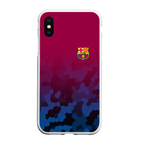 Чехол для iPhone XS Max матовый с принтом FC BARCA SPORT в Санкт-Петербурге, Силикон | Область печати: задняя сторона чехла, без боковых панелей | fc | fc barca | football | football club | sport | барселона | спорт | спортивные | униформа | фирменные цвета | фк | футбол | футбольный клуб