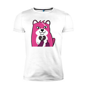 Мужская футболка премиум с принтом Fortnite Bear в Санкт-Петербурге, 92% хлопок, 8% лайкра | приталенный силуэт, круглый вырез ворота, длина до линии бедра, короткий рукав | battle royale | fortnite | lama | батл рояль | лама | медведь | фортнайт