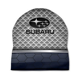 Шапка 3D с принтом SUBARU SPORT в Санкт-Петербурге, 100% полиэстер | универсальный размер, печать по всей поверхности изделия | auto | car | subaru | авто | автомобиль | машина | субару