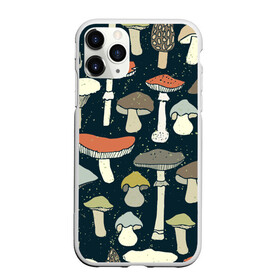 Чехол для iPhone 11 Pro Max матовый с принтом Загадочный лес в Санкт-Петербурге, Силикон |  | Тематика изображения на принте: грибы | паттерн