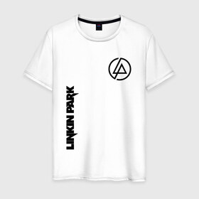 Мужская футболка хлопок с принтом Linkin Park в Санкт-Петербурге, 100% хлопок | прямой крой, круглый вырез горловины, длина до линии бедер, слегка спущенное плечо. | bennington | chester | linkin park | альтернативный | беннингтон | группа | ленкин | линкин | майк | метал | музыкант | ню | нюметал | парк | певец | рок | рэп | честер | электроник