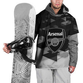Накидка на куртку 3D с принтом FC Arsenal sport geometry 2018 в Санкт-Петербурге, 100% полиэстер |  | 