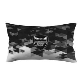 Подушка 3D антистресс с принтом FC Arsenal sport geometry 2018 в Санкт-Петербурге, наволочка — 100% полиэстер, наполнитель — вспененный полистирол | состоит из подушки и наволочки на молнии | 