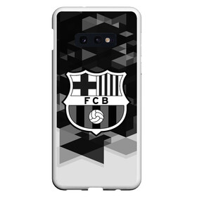 Чехол для Samsung S10E с принтом FC Barcelona sport geometry в Санкт-Петербурге, Силикон | Область печати: задняя сторона чехла, без боковых панелей | abstraction | barcelona | championship | fc | football | footer | polygon | soccer | socker | sport | абстракция | одежда | спорт | спортивный | униформа | футбол | футбольный клуб | чемпионат