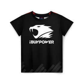 Детская футболка 3D с принтом iBuyPower | The Form в Санкт-Петербурге, 100% гипоаллергенный полиэфир | прямой крой, круглый вырез горловины, длина до линии бедер, чуть спущенное плечо, ткань немного тянется | Тематика изображения на принте: 0x000000123 | csgo | ibuypower | ксго
