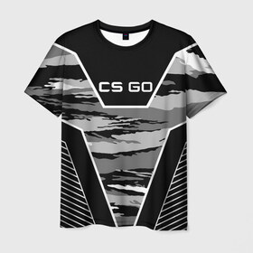Мужская футболка 3D с принтом CS:GO в Санкт-Петербурге, 100% полиэфир | прямой крой, круглый вырез горловины, длина до линии бедер | counter | cs | cs go | cs:go | csgo | go | strike | контер страйк | контра | кс го | ксго | спецназ | террористы