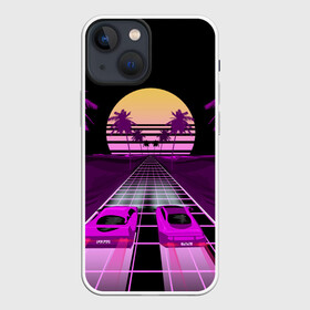 Чехол для iPhone 13 mini с принтом Vaporwave в Санкт-Петербурге,  |  | 3d | cgi | digital art | music | retro | vaporwave | абстракция | вейпорвейв | геометрия | музыка | ретро