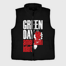 Мужской жилет утепленный 3D с принтом Green Day American Idiot в Санкт-Петербурге,  |  | green day | punk rock | билли джо армстронг | панк рок