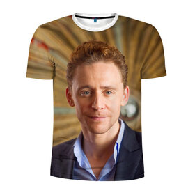 Мужская футболка 3D спортивная с принтом Томми в Санкт-Петербурге, 100% полиэстер с улучшенными характеристиками | приталенный силуэт, круглая горловина, широкие плечи, сужается к линии бедра | Тематика изображения на принте: tom hiddleston | том хиддлстон