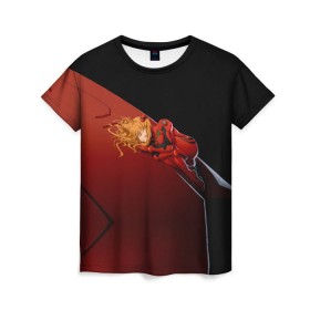 Женская футболка 3D с принтом Asuka Langley Soryu в Санкт-Петербурге, 100% полиэфир ( синтетическое хлопкоподобное полотно) | прямой крой, круглый вырез горловины, длина до линии бедер | gehirn | nerv | аска | второе | дитя | ева | евангелион | лэнгли | пилот | сорью