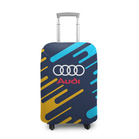 Чехол для чемодана 3D с принтом AUDI SPORT в Санкт-Петербурге, 86% полиэфир, 14% спандекс | двустороннее нанесение принта, прорези для ручек и колес | abstraction | audi | auto | sport | абстракция | авто | автомобиль | автомобильные | ауди | бренд | логотип | марка | машины | спорт