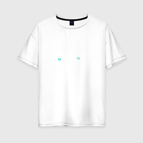 Женская футболка хлопок Oversize с принтом Ian Curtis в Санкт-Петербурге, 100% хлопок | свободный крой, круглый ворот, спущенный рукав, длина до линии бедер
 | ian curtis | joy division | rock | unknown pleasures | иэн кёртис | рок
