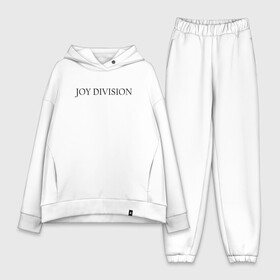 Женский костюм хлопок Oversize с принтом Joy Division в Санкт-Петербурге,  |  | ian curtis | joy division | rock | unknown pleasures | иэн кёртис | рок