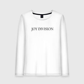 Женский лонгслив хлопок с принтом Joy Division в Санкт-Петербурге, 100% хлопок |  | ian curtis | joy division | rock | unknown pleasures | иэн кёртис | рок