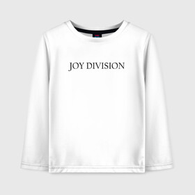 Детский лонгслив хлопок с принтом Joy Division в Санкт-Петербурге, 100% хлопок | круглый вырез горловины, полуприлегающий силуэт, длина до линии бедер | ian curtis | joy division | rock | unknown pleasures | иэн кёртис | рок