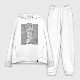 Женский костюм хлопок Oversize с принтом Unknown Pleasures в Санкт-Петербурге,  |  | ian curtis | joy division | rock | unknown pleasures | иэн кёртис | рок