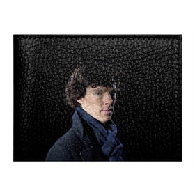 Обложка для студенческого билета с принтом Sherlock в Санкт-Петербурге, натуральная кожа | Размер: 11*8 см; Печать на всей внешней стороне | benedict | cumberbatch | sherlock | бенедикт | камбербатч | шерлок