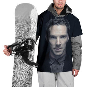 Накидка на куртку 3D с принтом Cumberbatch в Санкт-Петербурге, 100% полиэстер |  | benedict | cumberbatch | sherlock | бенедикт | камбербатч | шерлок