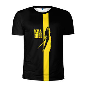 Мужская футболка 3D спортивная с принтом Kill Bill в Санкт-Петербурге, 100% полиэстер с улучшенными характеристиками | приталенный силуэт, круглая горловина, широкие плечи, сужается к линии бедра | тарантино | ума турман