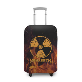 Чехол для чемодана 3D с принтом Megadeth в Санкт-Петербурге, 86% полиэфир, 14% спандекс | двустороннее нанесение принта, прорези для ручек и колес | megadet | megadeth | группа | дирк вербурен | дэвид эллефсон | дэйв мастейн | кико лоурейро | мегадет | мегадетх | метал | рок | трэш | трэшметал | тяжелый | хард | хардрок | хеви | хевиметал