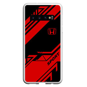 Чехол для Samsung Galaxy S10 с принтом HONDA SPORT в Санкт-Петербурге, Силикон | Область печати: задняя сторона чехла, без боковых панелей | auto | honda | sport | авто | автомобиль | автомобильные | бренд | марка | машины | спорт | хонда