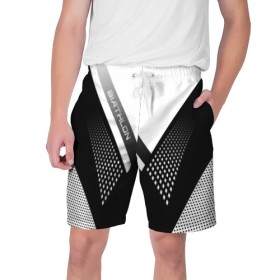 Мужские шорты 3D с принтом Биатлон в Санкт-Петербурге,  полиэстер 100% | прямой крой, два кармана без застежек по бокам. Мягкая трикотажная резинка на поясе, внутри которой широкие завязки. Длина чуть выше колен | 
